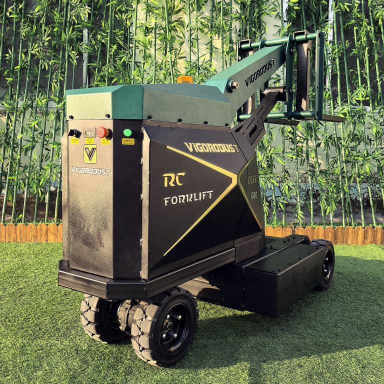 Funkgesteuerter Gegengewichtsstapler mit großer Reichweite für beengte Platzverhältnisse